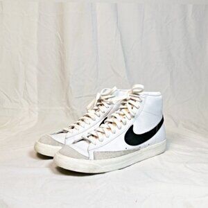 Nike Blazer Mid '77 Vintage White Black Leather Suede Sneakers~10.5~